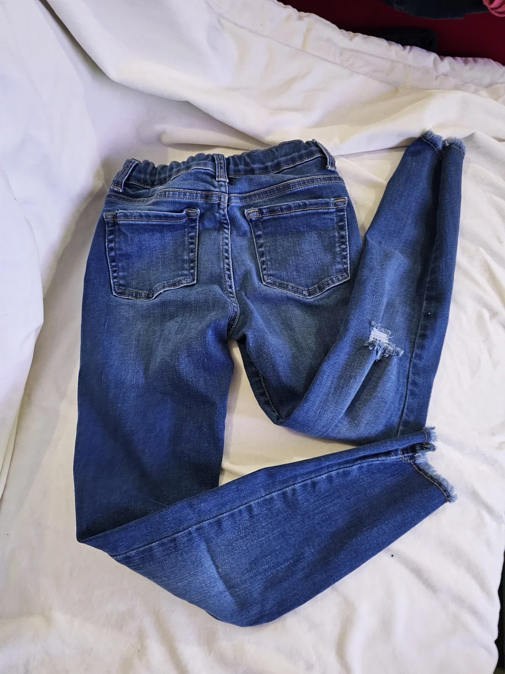 The Children's Place Blue Distressed Skinny Jeans
